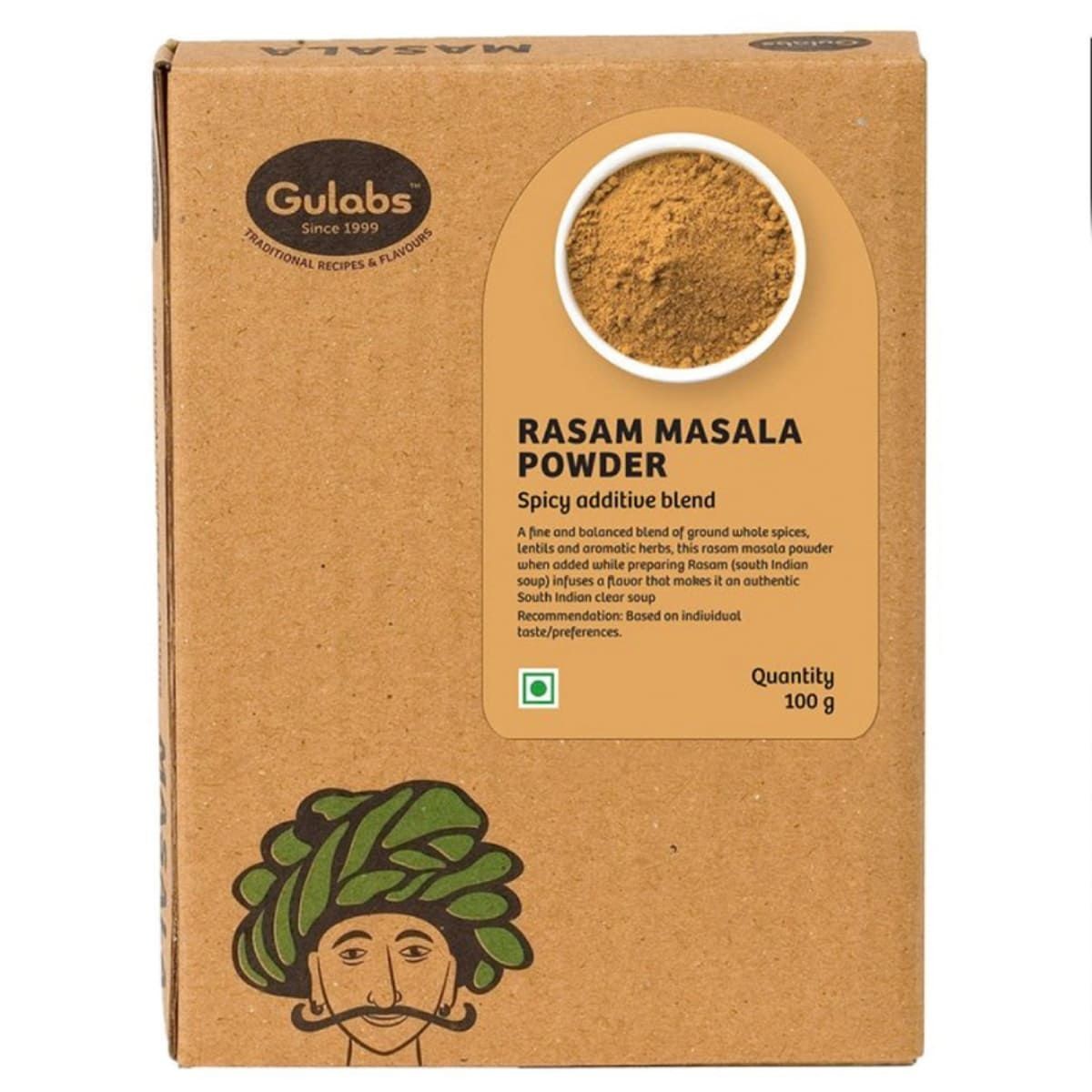 Gulabs Rasam Masala Powder    Box  100 grams